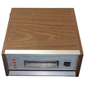 Untested Vintage Craig 3201 8-Track Stereo Player Japan 704 Woodgrain Finish